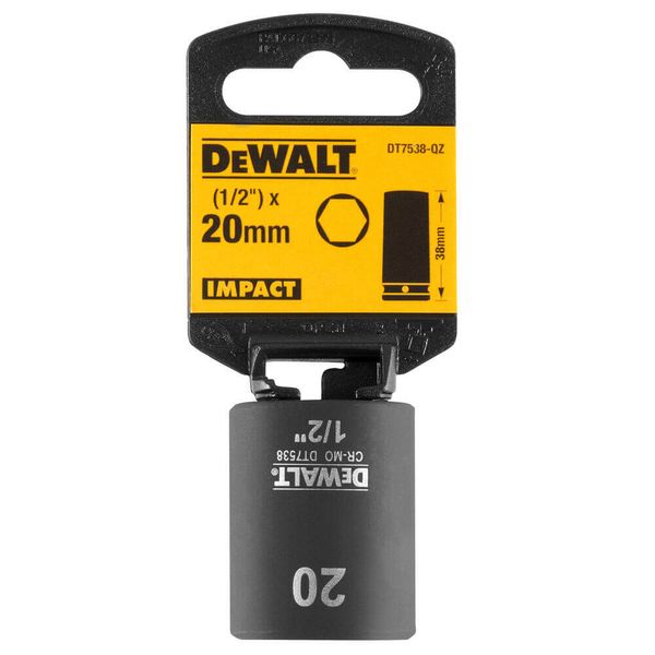 Головка торцева коротка ударна IMPACT DeWALT DT7538 DT7538 фото