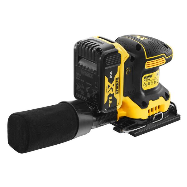 Шліфмашина вібраційна акумуляторна DeWALT DCW200P2 DCW200P2 фото