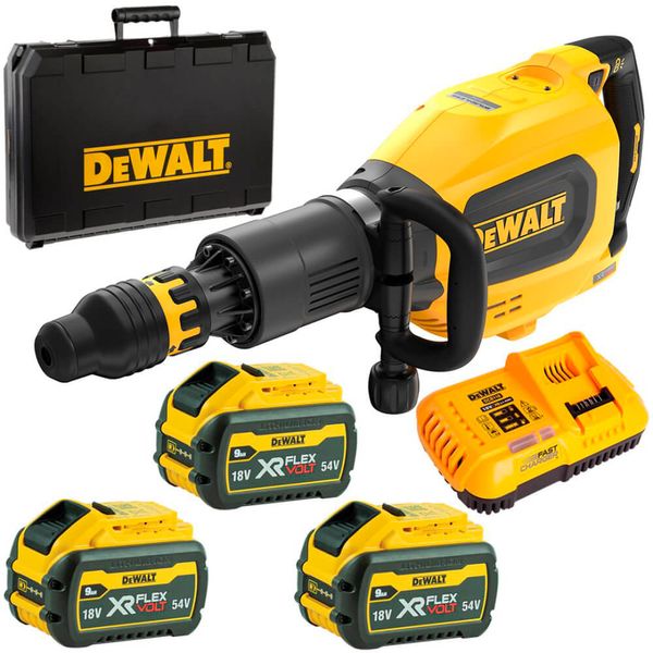 Відбійний молоток акумуляторний безщітковий SDS-MAX DeWALT DCH911X3 DCH911X3 фото