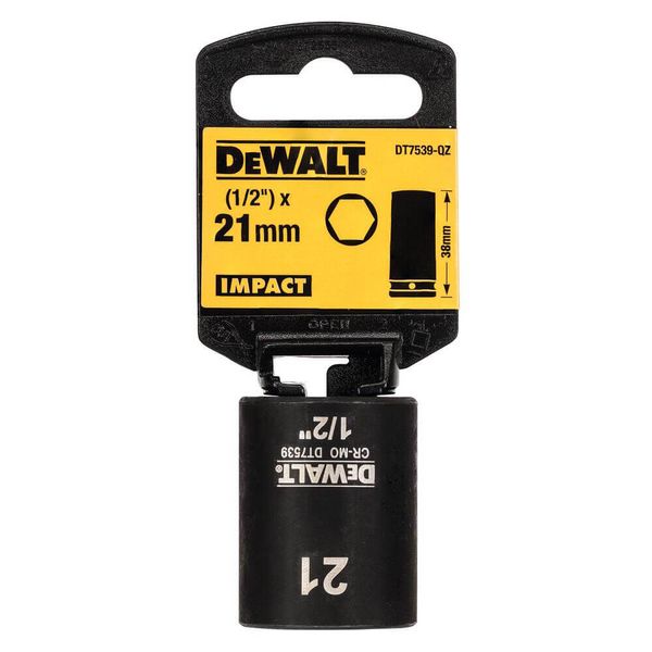 Головка торцева коротка ударна IMPACT DeWALT DT7539 DT7539 фото