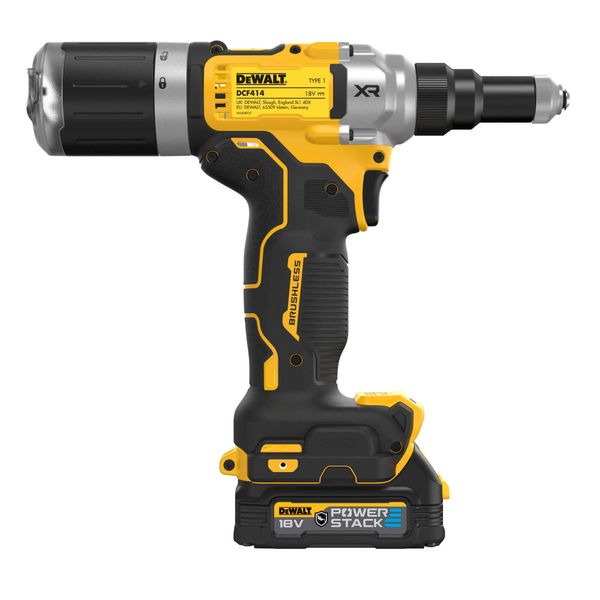 Заклепочник акумуляторний безщітковий DeWALT DCF414E2GT DCF414E2GT фото