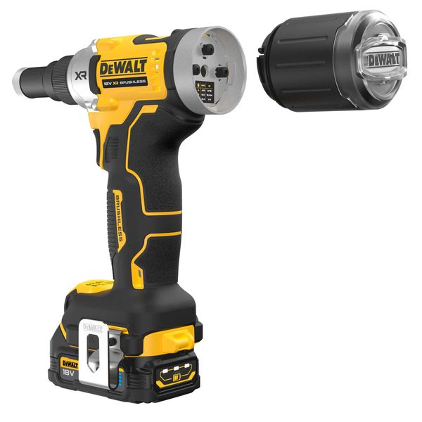 Заклепочник акумуляторний безщітковий DeWALT DCF414E2GT DCF414E2GT фото