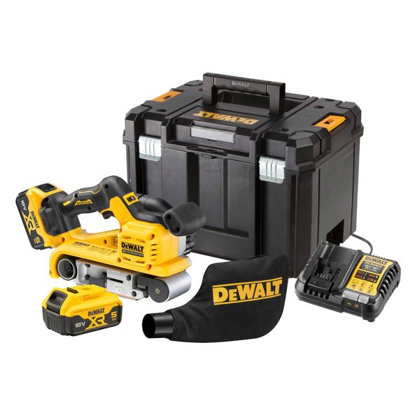 Шліфмашина стрічкова акумуляторна безщіткова DeWALT DCW220P2 DCW220P2 фото