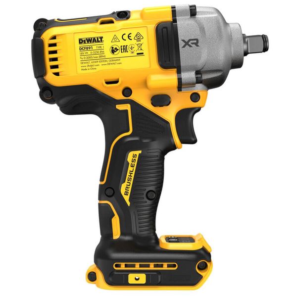 Гайкокрут ударний акумуляторний безщіточний DeWALT DCF891N DCF891N фото