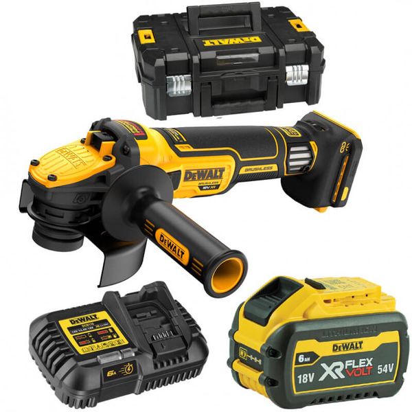 Шліфмашина кутова - болгарка акумуляторна безщіткова DeWALT DCG409VST1 DCG409VST1 фото