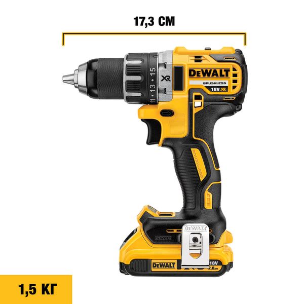 Дриль-шуруповерт акумуляторний безщітковий DeWALT DCD791NT DCD791NT фото