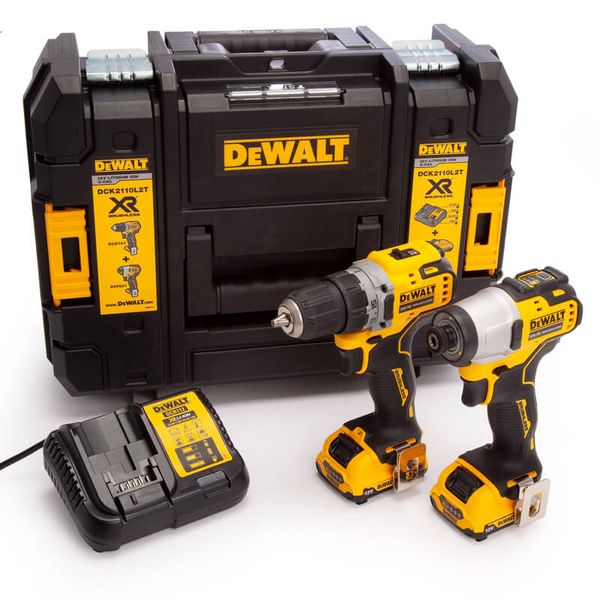 Набір з двох безщіткових інструментів DeWALT DCK2110L2T DCK2110L2T фото