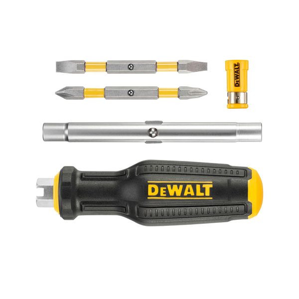 Викрутка - набір FULL FIT 6 Way із двома змінними бітами DeWALT DWHT66569-0 DWHT66569-0 фото