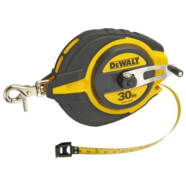 Вимірювальна рулетка Steel, 30 м х 10 мм DeWALT DWHT0-34093 DWHT0-34093 фото