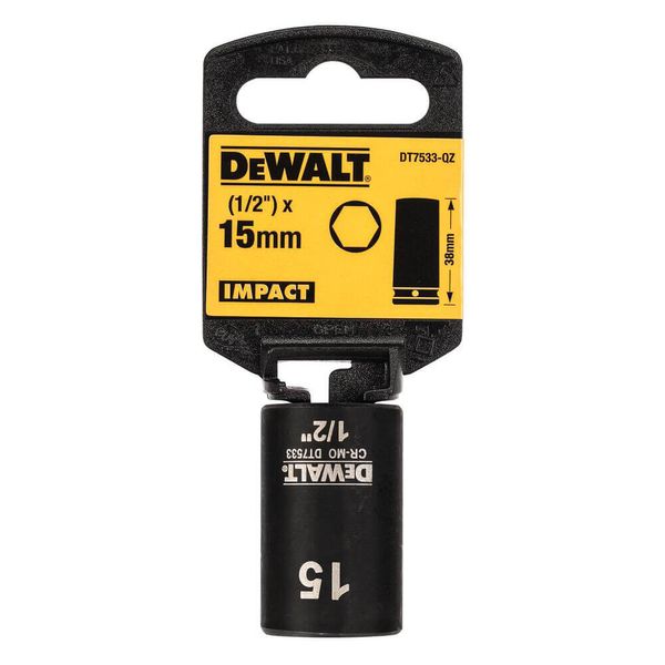 Головка торцева коротка ударна IMPACT DeWALT DT7533 DT7533 фото