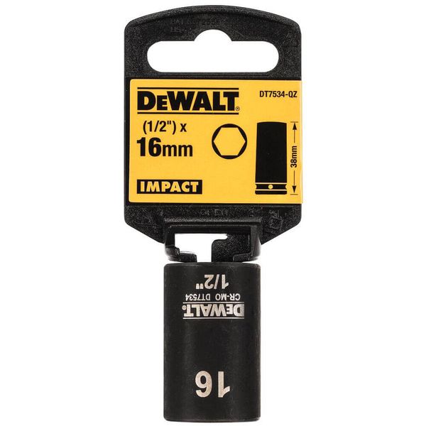 Головка торцева коротка ударна IMPACT DeWALT DT7534 DT7534 фото