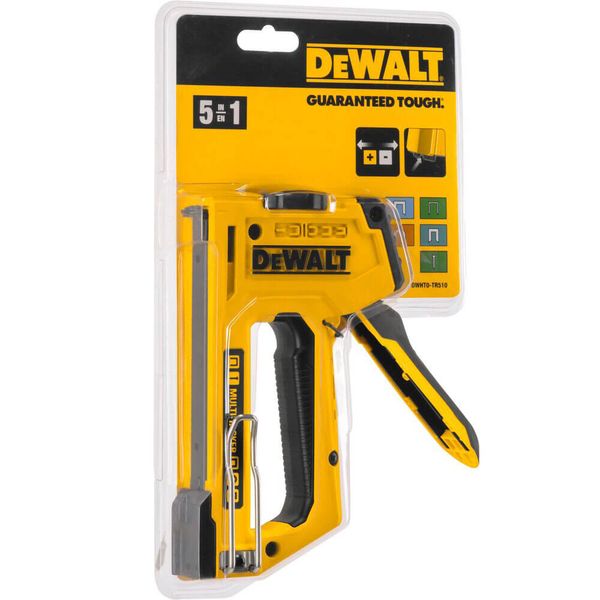 Степлер MULTI TACKER 5 в 1 скоби тип A, G, H, 6-14мм, цвяхи J 12, 15 мм DeWALT DWHT0-TR510 DWHT0-TR510 фото