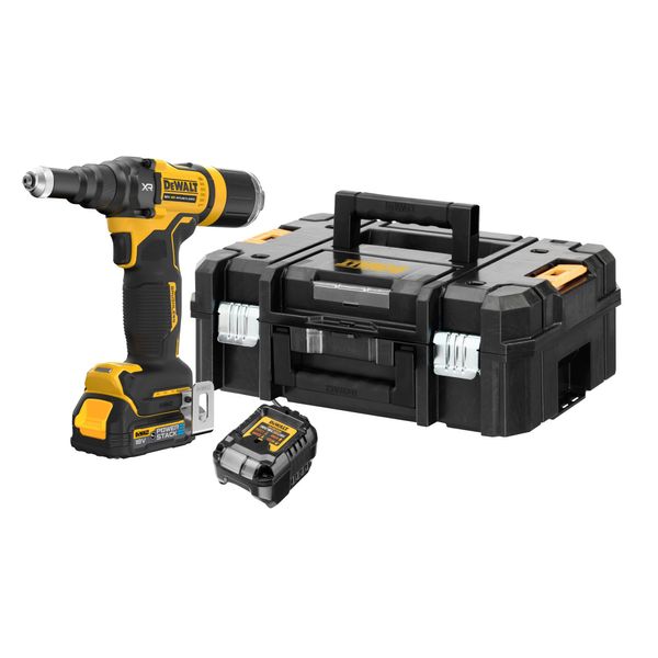 Заклепочник акумуляторний безщітковий DeWALT DCF403E1GT DCF403E1GT фото